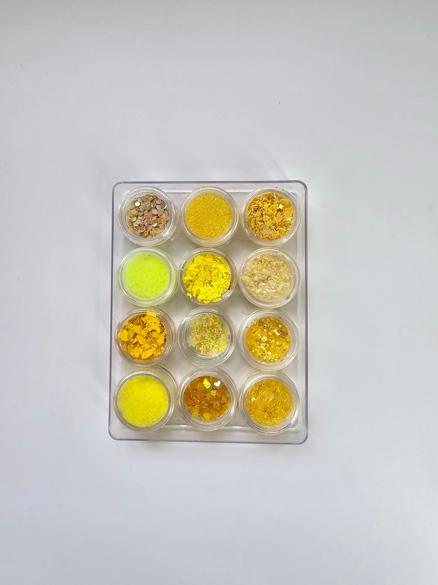12 Yellow Nail-art kit 12 st