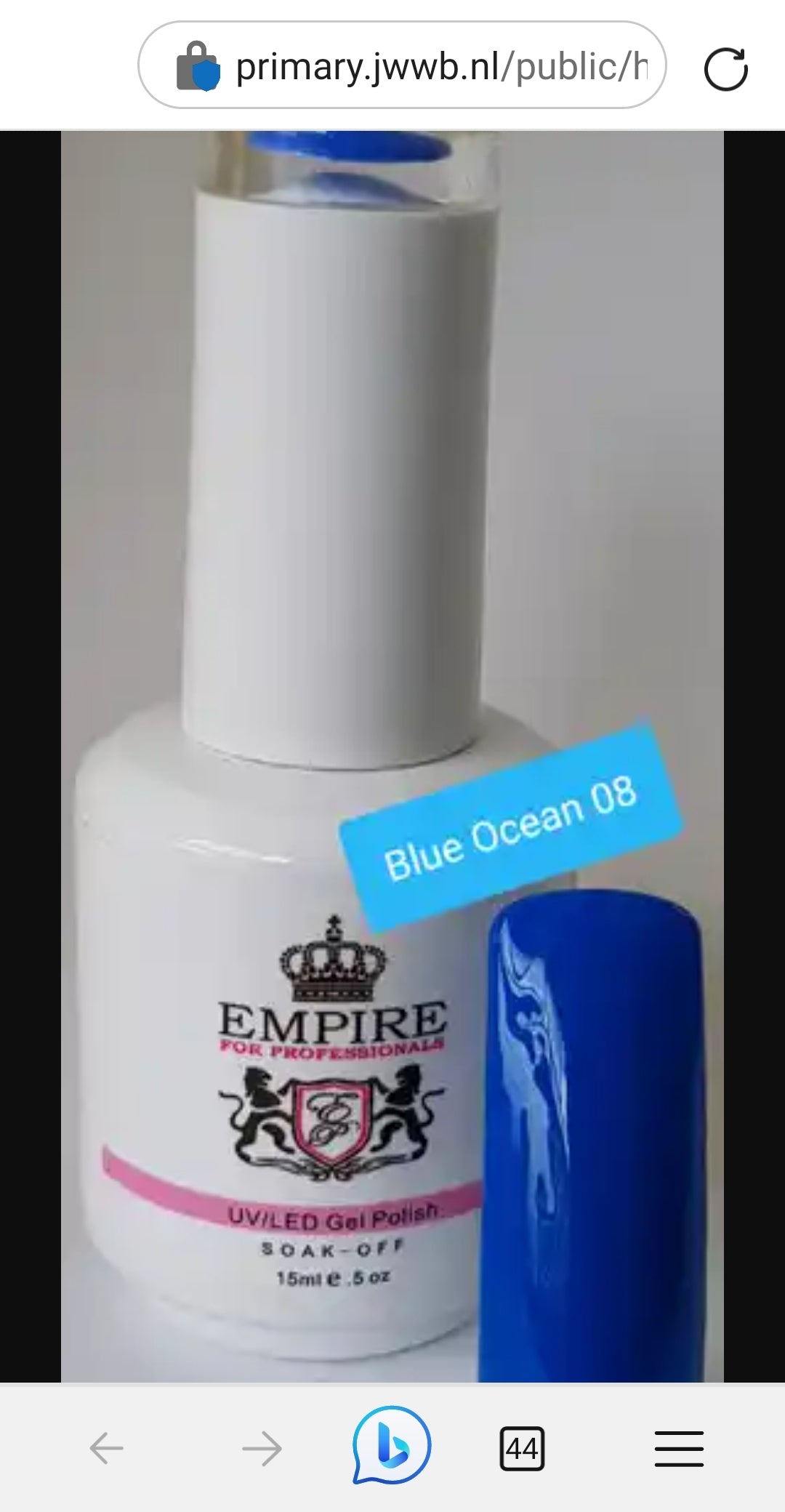 Empire Gelpolish blue ocean collection