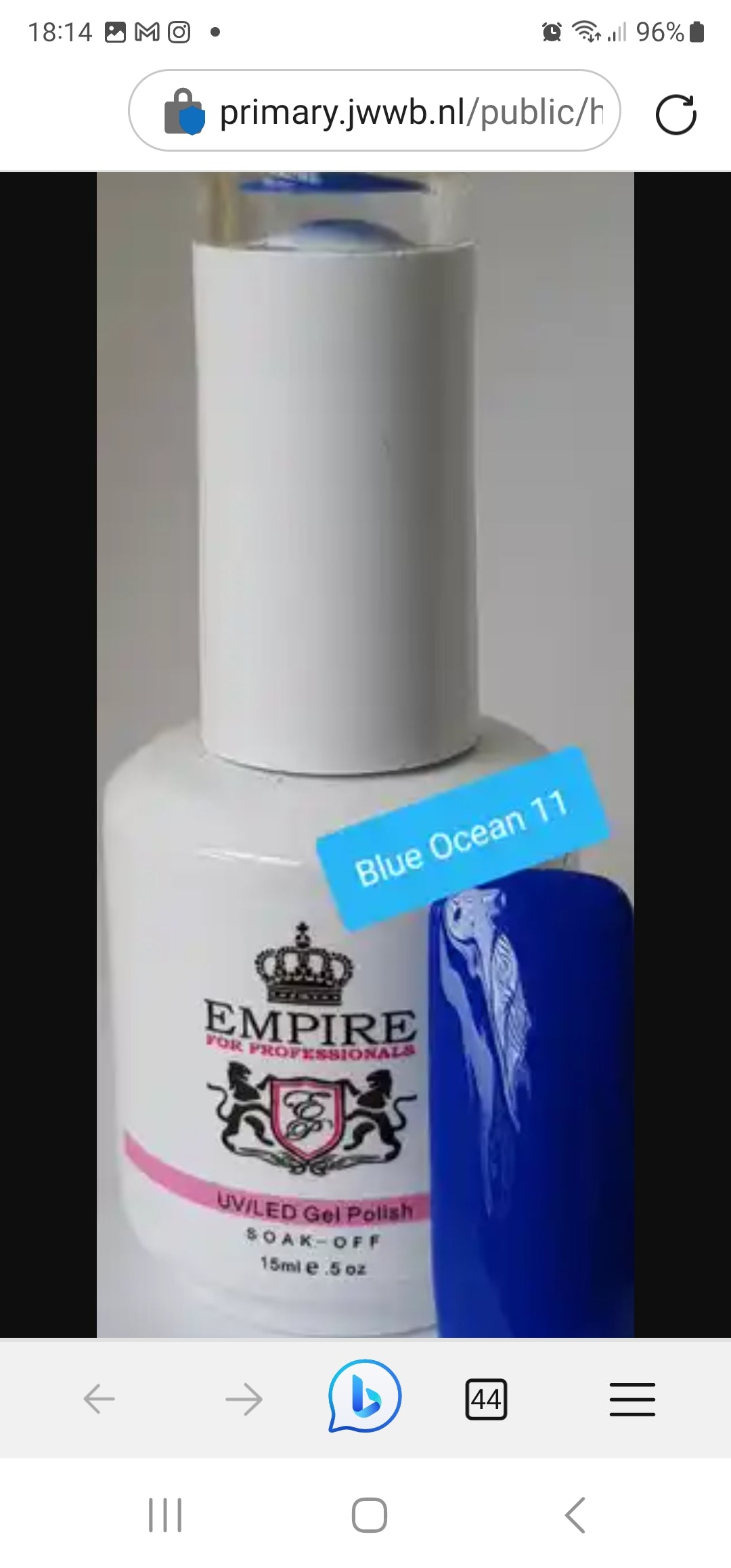 Empire Gelpolish blue ocean collection
