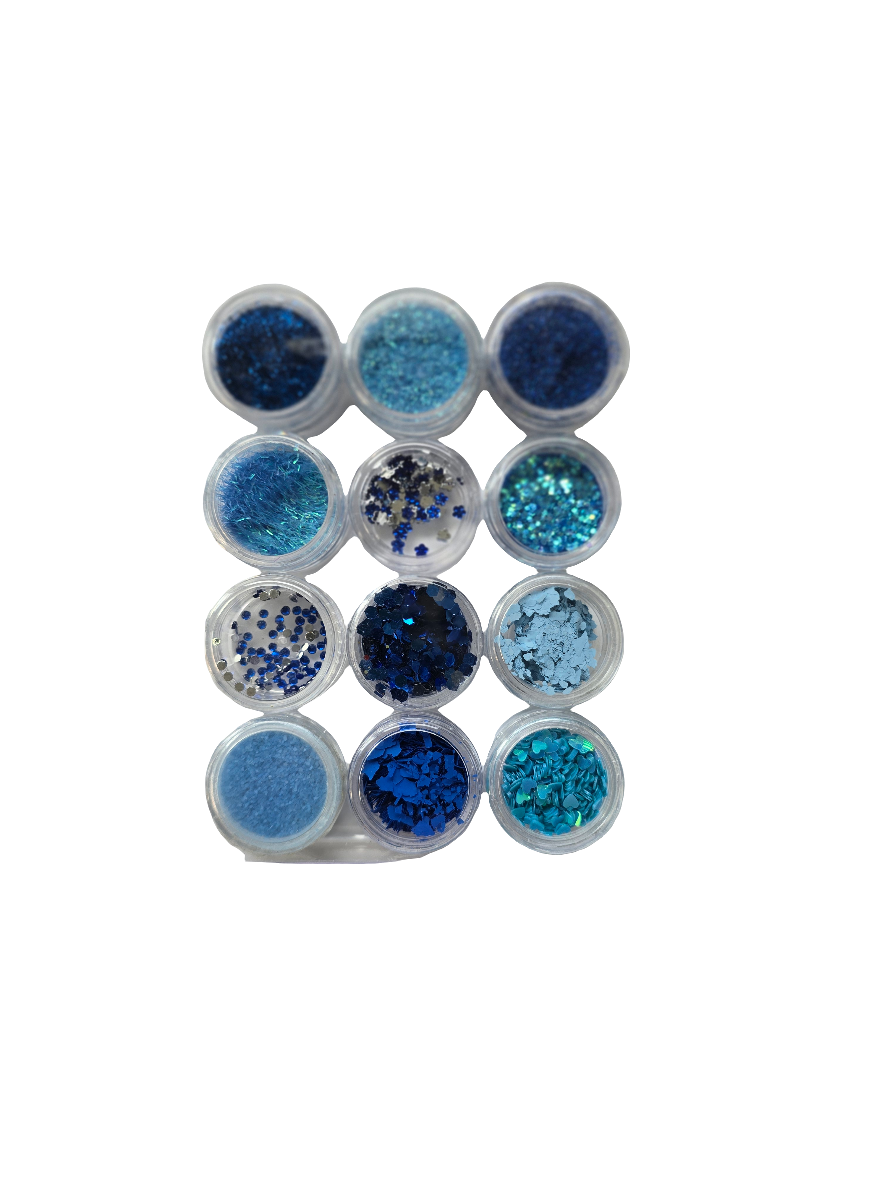 08 Blue Sky Nail-art kit 12 st