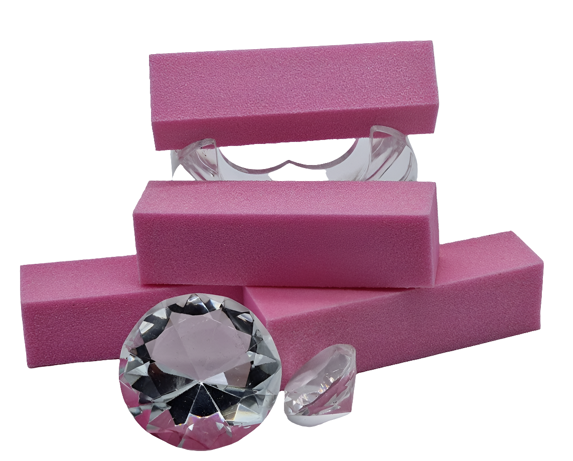 White / Pink Block 10 st