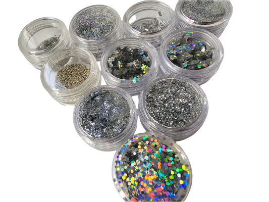 13 Zilver Nail-art kit 12 st