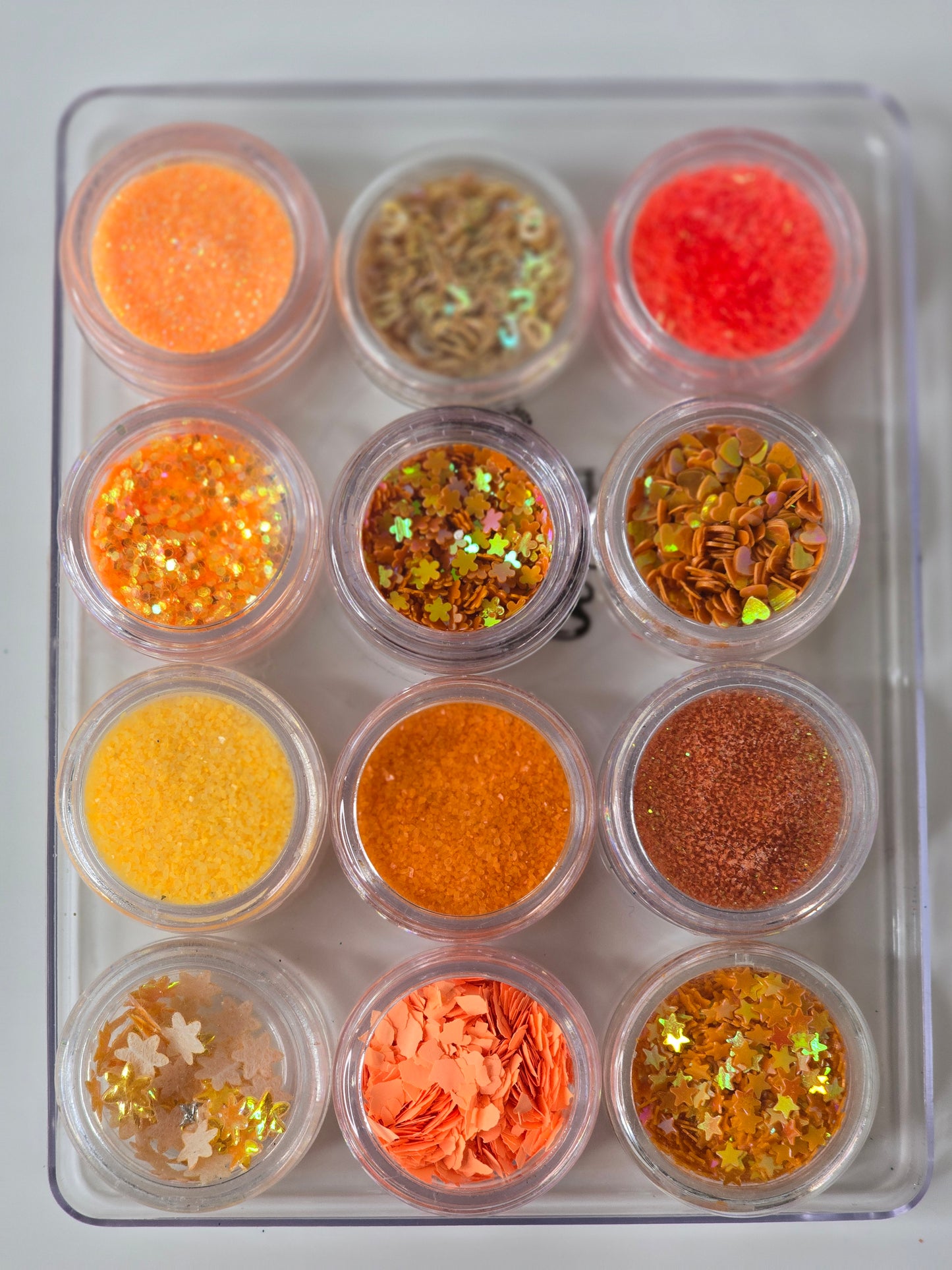 09 Orange Nail-art kit 12 st