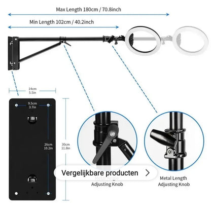 Plafondbeugel voor ringlamp